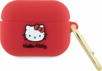 Hello Kitty 3D Kitty Head Airpods Pro Szilikon tok - Piros