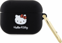 Hello Kitty 3D Kitty Head Airpods Pro Szilikon tok - Fekete