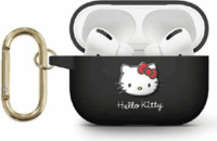 Hello Kitty 3D Kitty Head Airpods Pro 2 Szilikon tok - Fekete