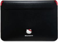 Hello Kitty Metal Logo 14" Laptop / Tablet PU tok - Fekete