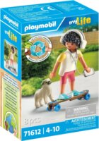 Playmobil 71612 my Life - Gördeszkás Fiú kutyával Építőjáték