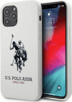 US Polo Silicone Collection iPhone 12 / 12 Pro Telefon tok - Fehér