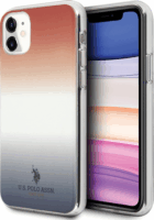 US Polo Gradient Pattern Collection iPhone 11 Telefon tok - Kék/Piros