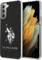 US Polo Shiny Big Logo Samsung S21 G991 Telefon tok - Fekete