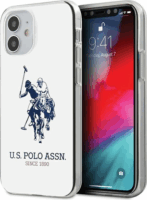 US Polo Shiny Big Logo iPhone 12 Mini Telefon tok - Fehér