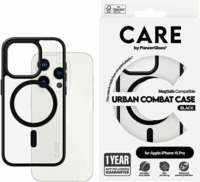 PanzerGlass Urban Combat iPhone 15 Pro MagSafe Telefon tok - Átlátszó / Fekete