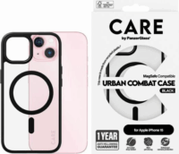 PanzerGlass Urban Combat iPhone 15 MagSafe Telefon tok - Átlátszó / Fekete