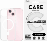 PanzerGlass Urban Combat iPhone 15 MagSafe Telefon tok - Átlátszó / Fehér