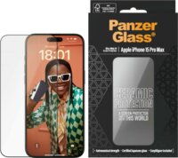 PanzerGlass Ultra-Wide Fit iPhone 15 Pro Max Telefon kijelzővédő Kerámia üveg + Felhelyező segédkeret