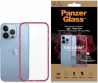 PanzerGlass ClearCase Apple iPhone 13 Pro Antibacterial Telefon tok - Átlátszó / Piros