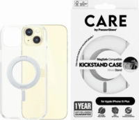 PanzerGlass Kickstand iPhone 15 Pro Max MagSafe Telefon tok kitámasztóval - Átlátszó / Ezüst