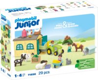 Playmobil 71656 Junior Kalandos Tanya Traktorral és Állatbarátokkal Építőjáték