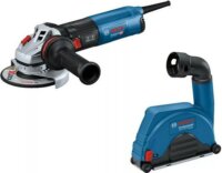 Bosch GWS 14-125 Professional Sarokcsiszoló Flex Ø125mm + GDE 115/125 Porszívó Adapter