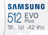 Samsung 512GB EVO Plus microSDXC UHS-1 CL10 Memóriakártya + Adapter