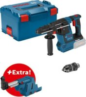 Bosch GBH 18V-26 F Professional Solo Akkus Fúró-vésőkalapács + GDE 18V-16 Porelszívó Adapter