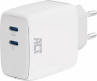 ACT AC2165 2 x USB-C Hálózati töltő - Fehér 65W