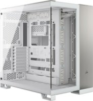 Corsair 6500X Midi Tower Extended ATX számítógépház - Fehér fém / Szürke Alu