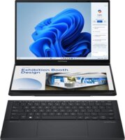 ASUS Zenbook Duo Laptop Szürke (14"WQXGA Touch / Intel Core Ultra 9 185H / 32GB / 2TB / Int.VGA / Win11)