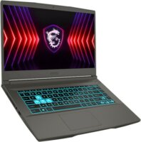 MSI Thin 15 B12VE-1468 Laptop Fekete (15,6"FHD / Intel Core i7-12650H / 16GB / 512GB / RTX 4050 6GB)