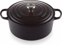 Le Creuset Signature kerek Öntöttvas Sütőtál 30 cm - Fekete