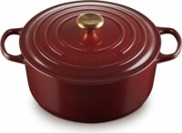 Le Creuset Signature kerek Öntöttvas Sütőtál 28cm - Bordó