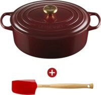 Le Creuset Signature kerek Öntöttvas Sütőtál 31cm - Bordó