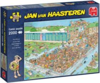 Jumbo 20040 Jan van Haasteren Tömeg a medencében Puzzle 2000 darabos