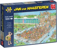 Jumbo 20039 Jan van Haasteren Tömeg a medencében Puzzle 1000 darabos