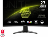 MSI 27" 27CQ6F MAG 16:9 WQHD Rapid VA Ívelt Gaming Monitor