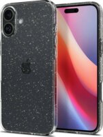 Spigen Liquid Crystal Glitter iPhone 16 Plus Telefon tok - Átlátszó