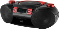 GoGEN CDM 390 BTDABR Boombox CD lejátszó és rádió - Fekete/piros