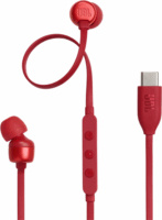 JBL Tune 310C USB Type-C In-Ear Fülhallgató Vezetékes Headset - Piros