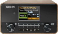 Albrecht DR 866 Digitális DAB+ FM Rádió Hangvezérléssel - Fekete/Barna