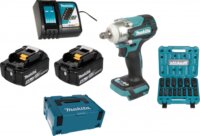 Makita DTW300TJX7 Akkus Ütvecsavarozó Kofferben +2 x 18V Akku