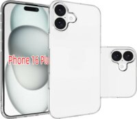 Cellect iPhone 16 Plus Vékony TPU Szilikon Telefon tok - Átlátszó