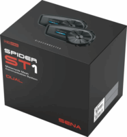 Sena Spider ST1 Motoros Intercom kommunikációs rendszer - Fekete (2 darabos)