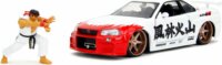 Jada Street Fighter Ryu Nissan Skyline GTR fém autó modell 1:24