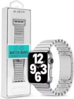 Devia ST325137 Apple Watch S4/S5/S6/S7/S8/S9/SE/Ultra Okosóra Fém Szíj 42/44/45/49mm - Ezüst