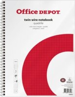 Office Depot A4+ lefűzhető négyzetrácsos spirálfüzet 5db/csomag