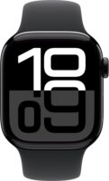 Apple Watch Series 10 Aluminium 42mm Okosóra S/M Sport szíjjal - Fekete