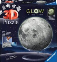 Ravensburger 11586 - Sötétben világító Hold égitest 3D Puzzleball 72 darabos