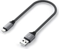 Satechi ST-TAL10M 25cm USB A Anya - Lightning iPhone TöltőKábel - Szürke (25cm)