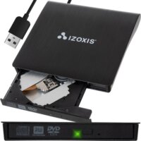 Izoxis 24351 - Külső USB 3.0 CD/DVD író - Fekete