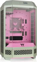 Thermaltake The Tower 300 Számítógépház Opcionális LCD kijelzővel - Türkiz / Pink