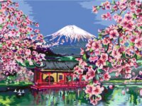 Ravensburger CreArt ART Collection - Japán cseresznyevirág festmény készlet 40x30cm