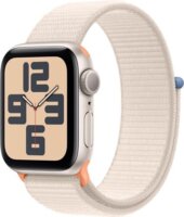 Apple Watch SE GPS Okosóra 44 mm - Csillagfény Alumíniumtok + Csillagfény Sportpánt