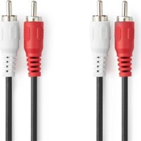 Nedis CAGL24200BK30 2x RCA apa - 2x RCA apa kábel (3m)