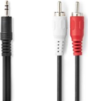 Nedis CAGL22200BK50 3.5mm Jack apa - 2x RCA apa Kábel (5m)