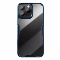 Nillkin Nature Pro Apple iPhone 16 Pro Max Ütésálló Tok - Átlátszó/Kék