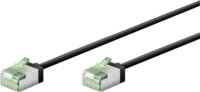 goobay Ultraflexibles U/FTP Cat 8.1 RJ45 Slim Patch kábel 0.5m - Fekete